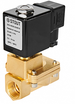 Клапан соленойдный (электромагнитный), непрямого действия, Н3, 24 В, G 3/4